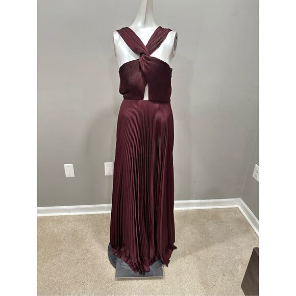 A.L.C. Burgundy Maxi Dress - Picture 8 of 10